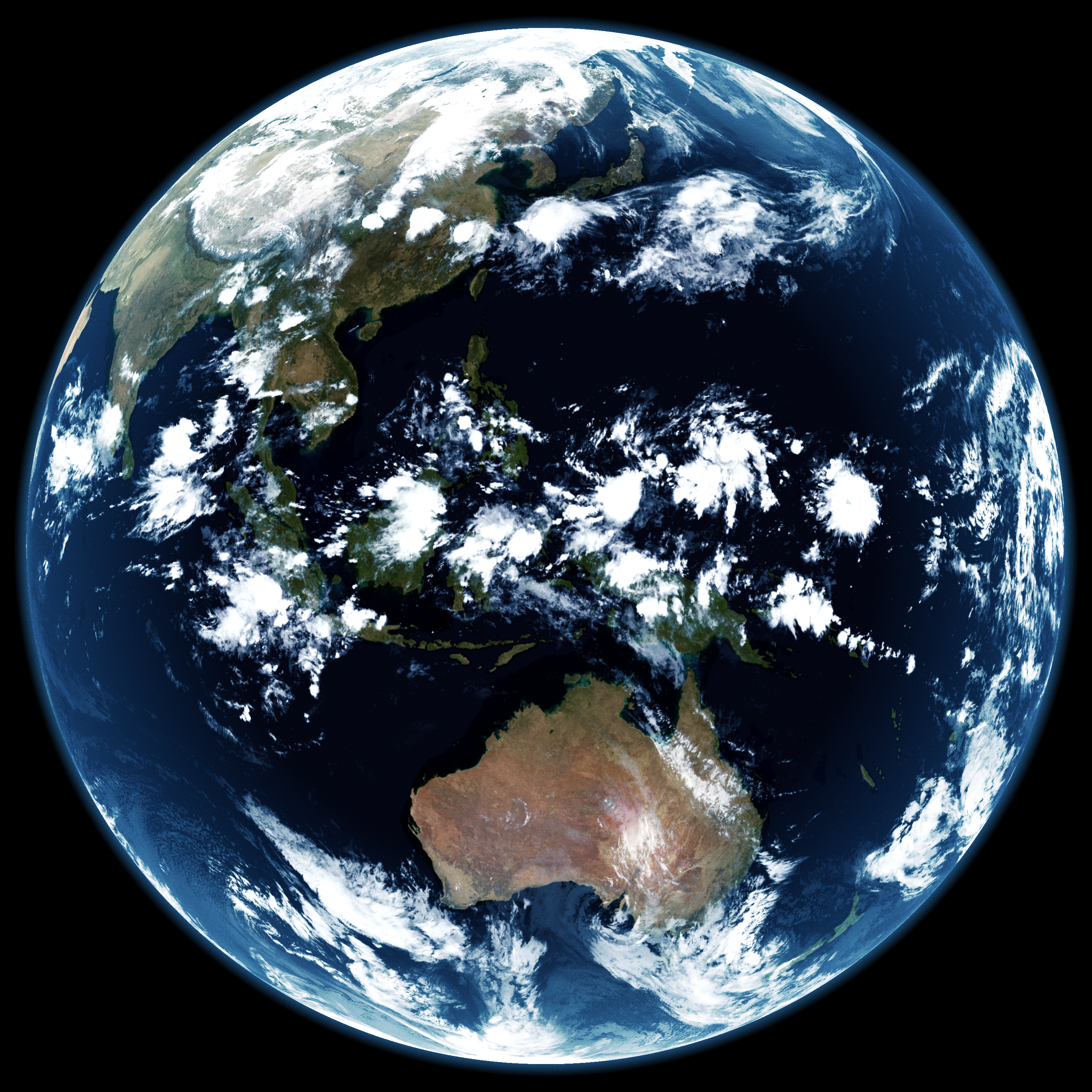 GK-2A full-disk Earth, IR105 channel, captured at 19:20 UTC on 24 May 2026.